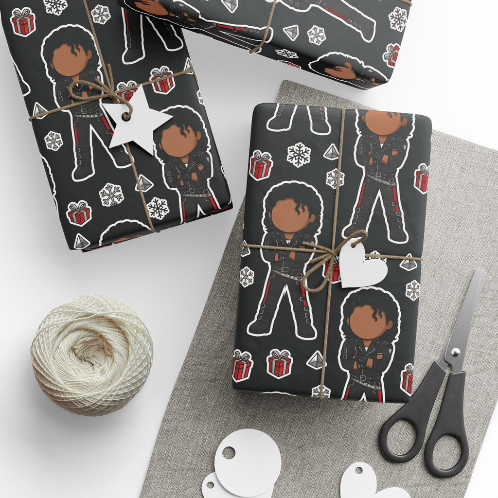 Michael Jackson Wrapping Paper Bad Era Gift Wrap MJ Holiday Xmas
