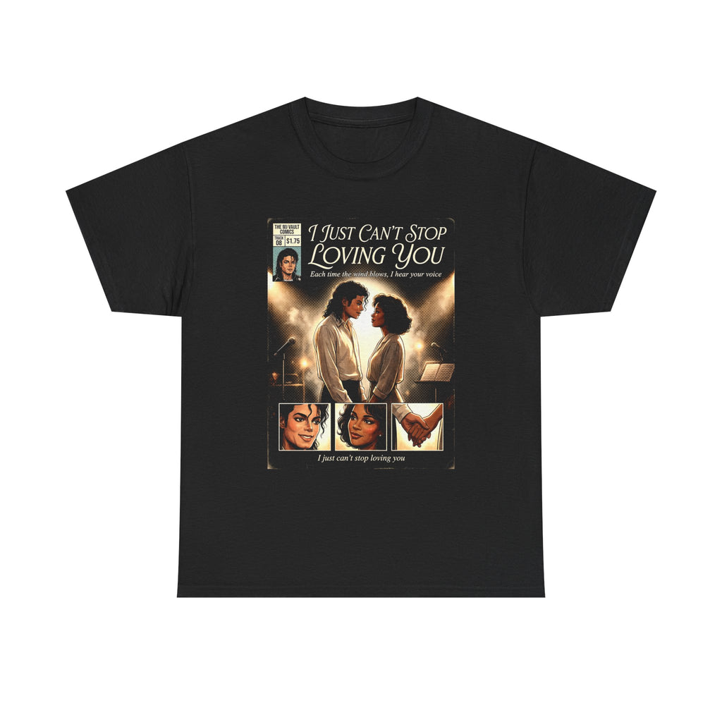 Michael Jackson I Just Can't Stop Loving You Comic Tee