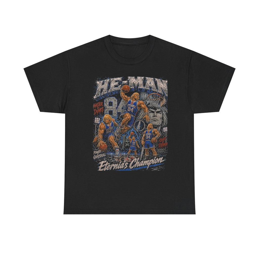 He-Man Basketball Graphic Tee | Eternia's Champion Vintage Shirt
