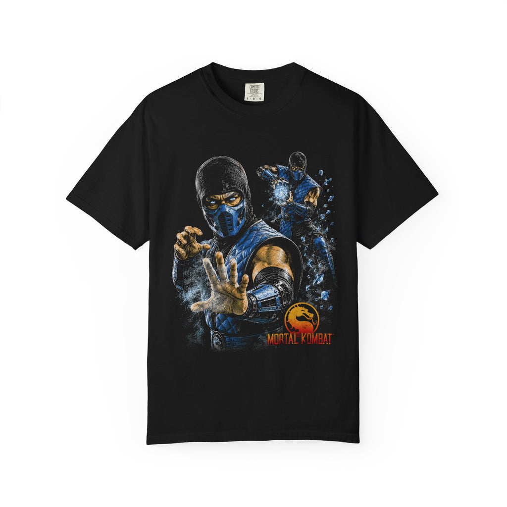 Sub-Zero Mortal Kombat Halftone Gaming Graphic Unisex T-Shirt