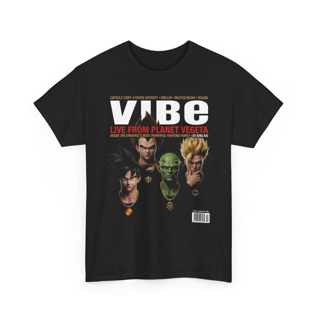 Dragon Ball Z Vibe Magazine Tee | Anime Hip Hop Graphic Shirt
