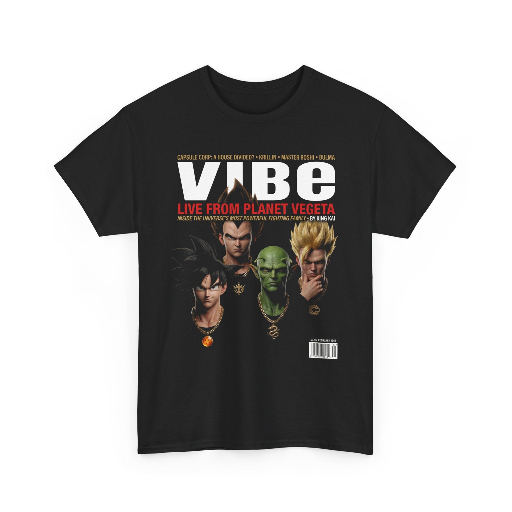 Dragon Ball Z Vibe Magazine Tee | Anime Hip Hop Graphic Shirt