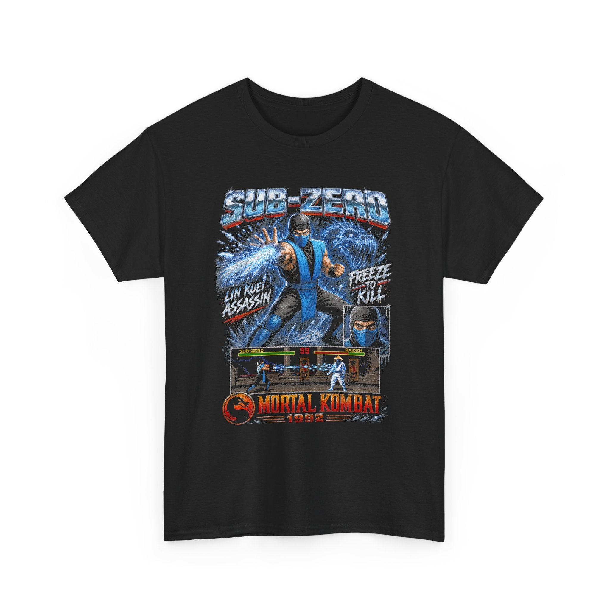 Sub-Zero Mortal Kombat Tee | Vintage 90s Gaming Shirt