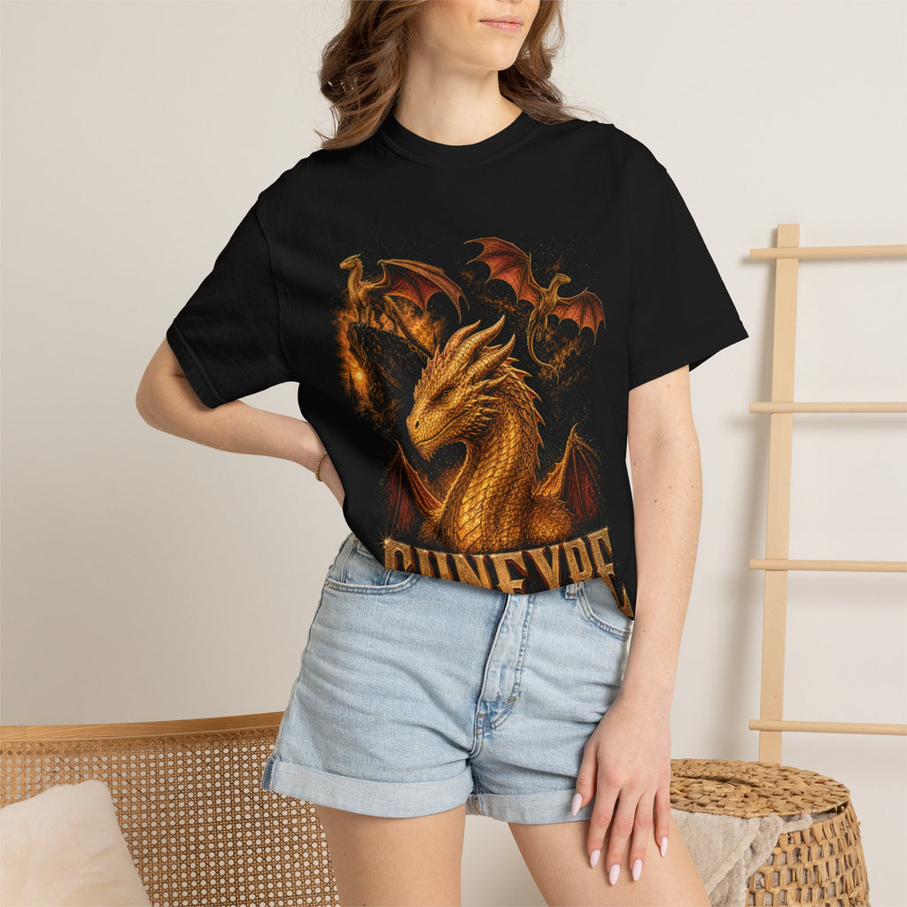 Sunfyre Golden Dragon T-Shirt | House of the Dragon Art Comfort Colors Tee