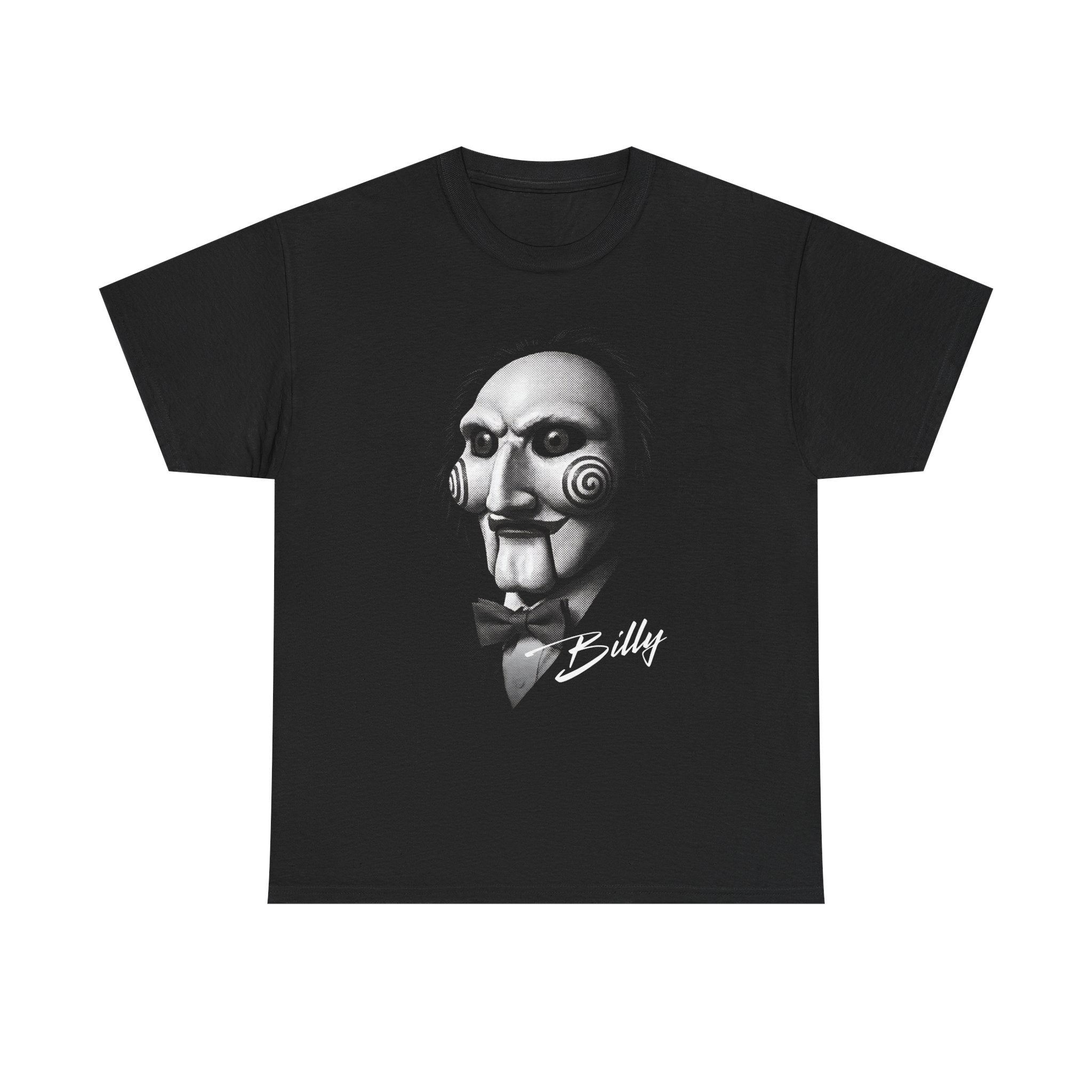 Billy the Puppet Halftone Shirt | Saw Horror Tee | Jigsaw Fan Gift | Retro Horror Graphic