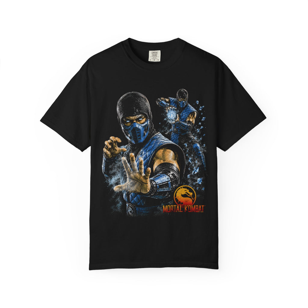 Sub-Zero Mortal Kombat Tee | Halftone Gaming Graphic Unisex Shirt