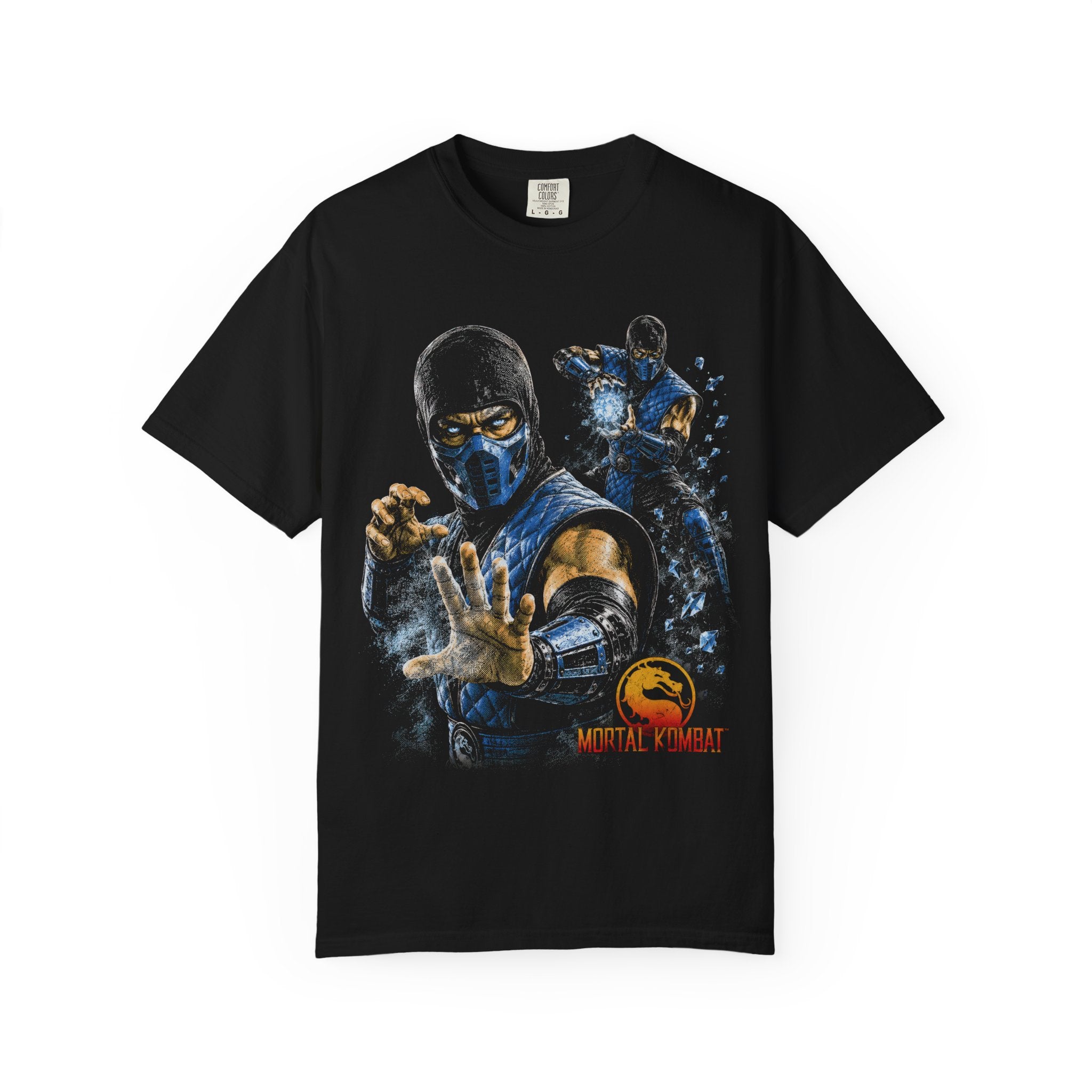Sub-Zero Mortal Kombat Tee | Halftone Gaming Graphic Unisex Shirt