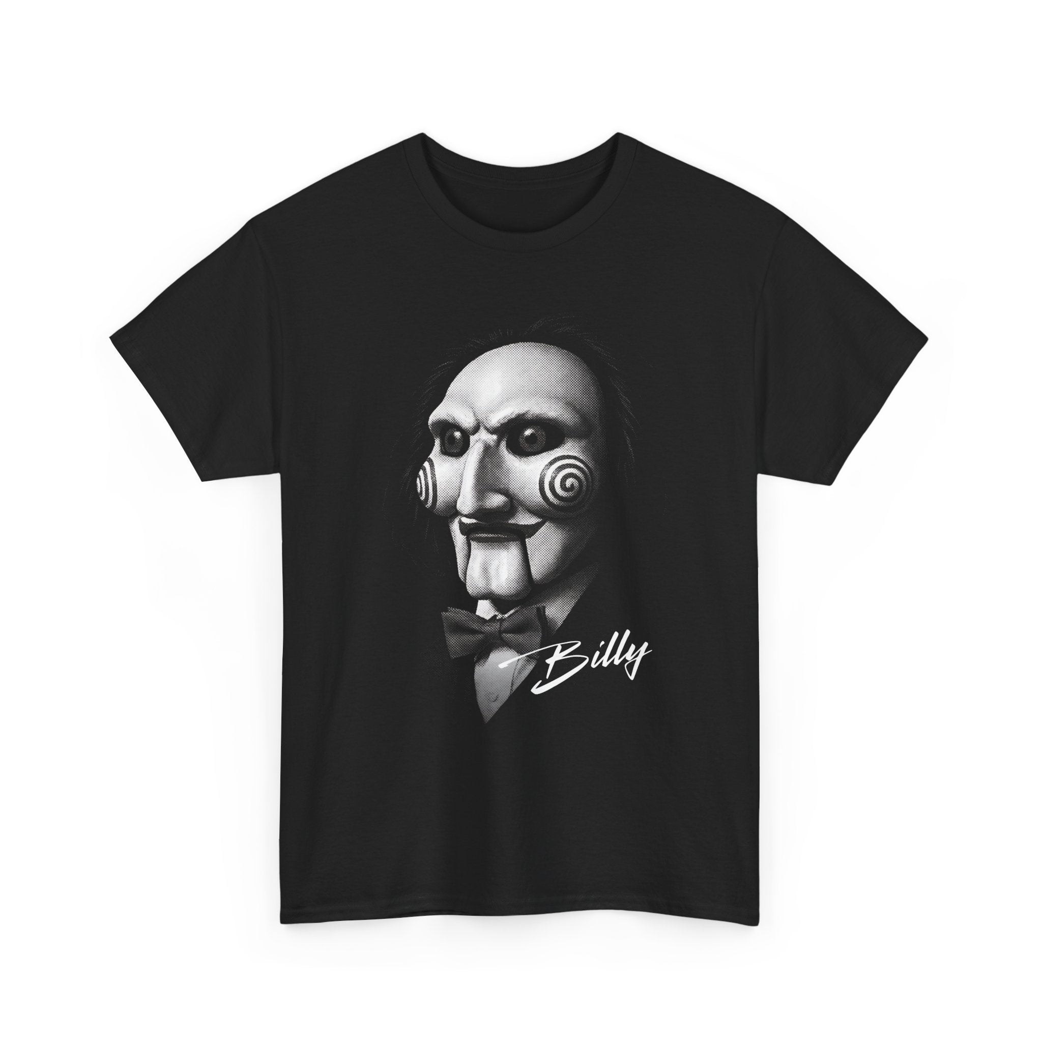 Billy the Puppet Halftone Shirt | Saw Horror Tee | Jigsaw Fan Gift | Retro Horror Graphic