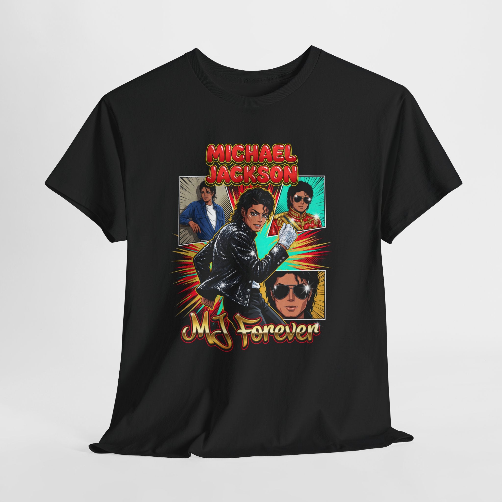 Michael Jackson MJ Forever Anime Comic Style Tee
