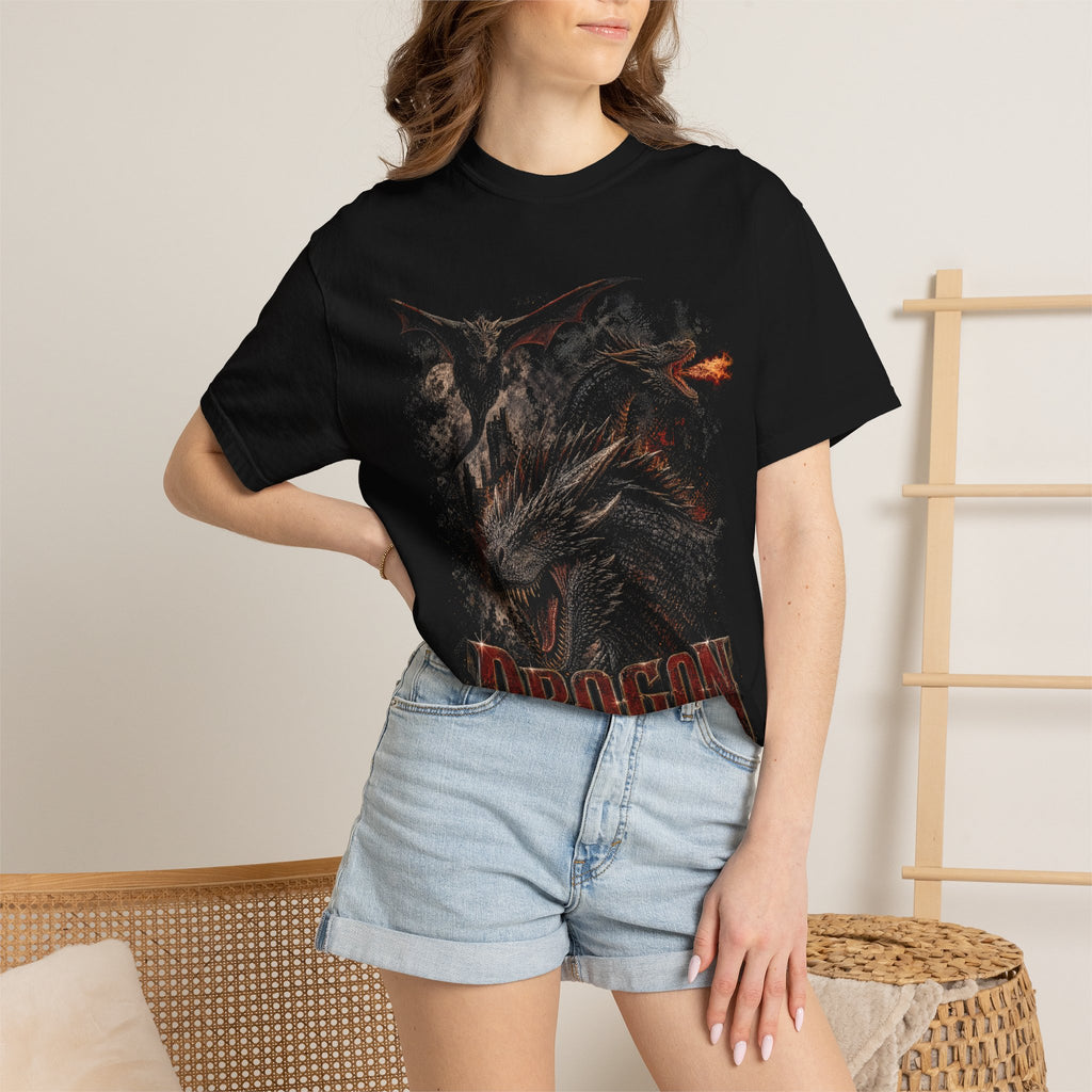 Drogon Game of Thrones Tee | Fantasy Dragon Distressed Unisex T-Shirt