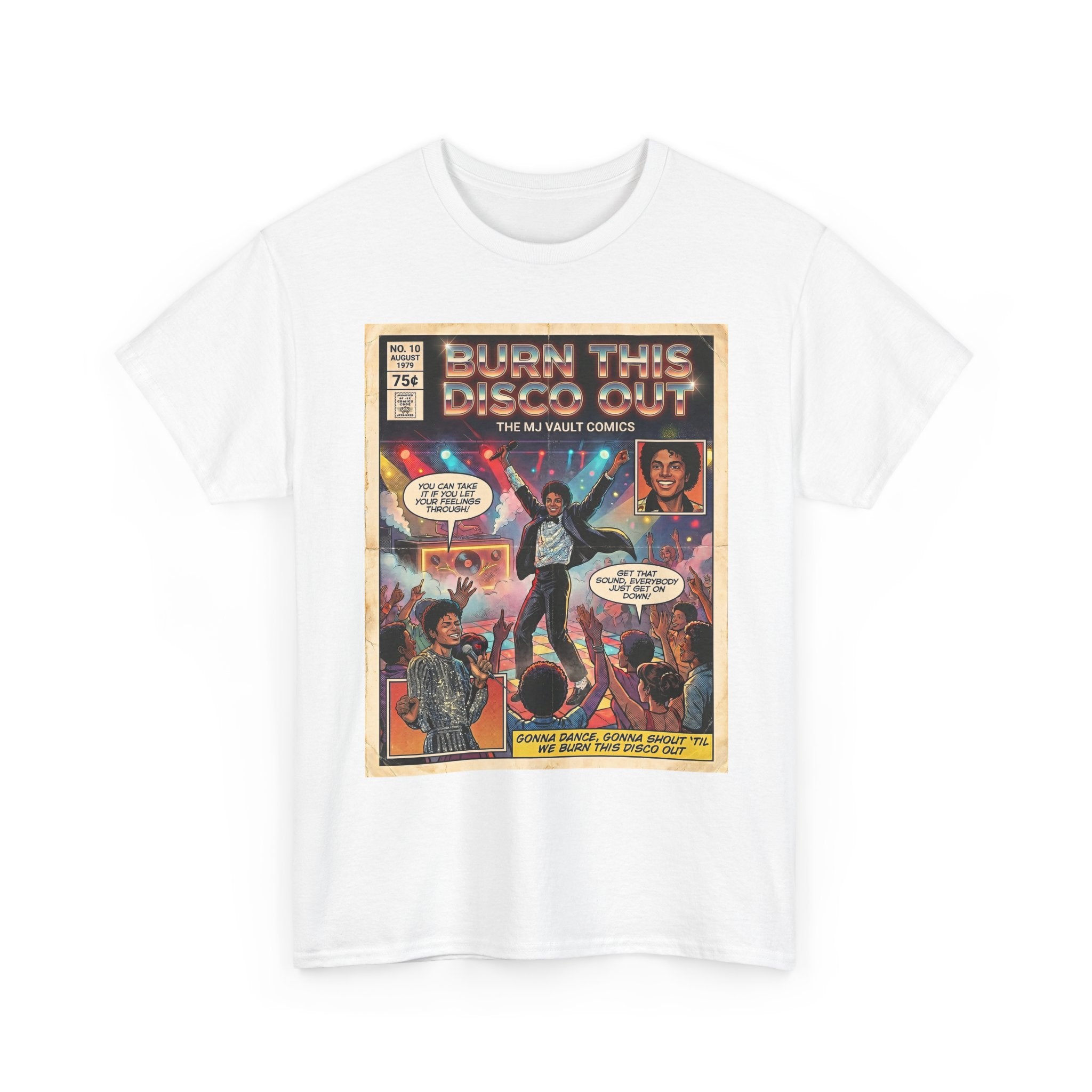 MJ Burn This Disco Out Comic Tee