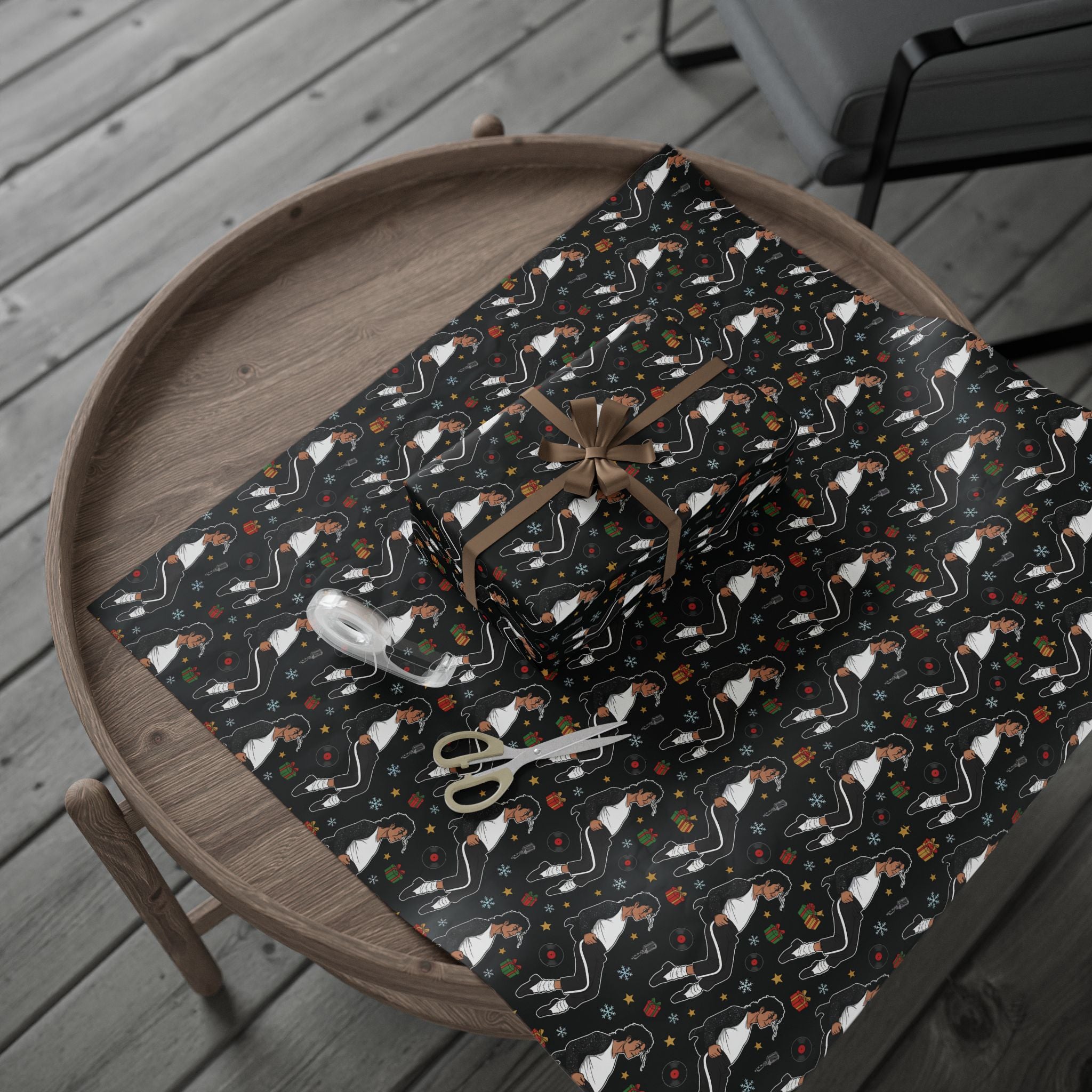 Michael Jackson Wrapping Paper Billie Jean Christmas Gift Wrap