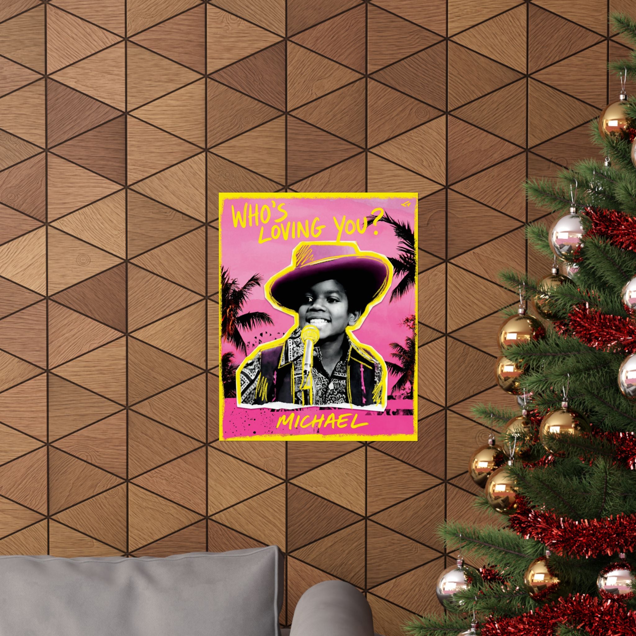 Michael Jackson Who's Loving You Poster Young MJ Pop Art Print Gift