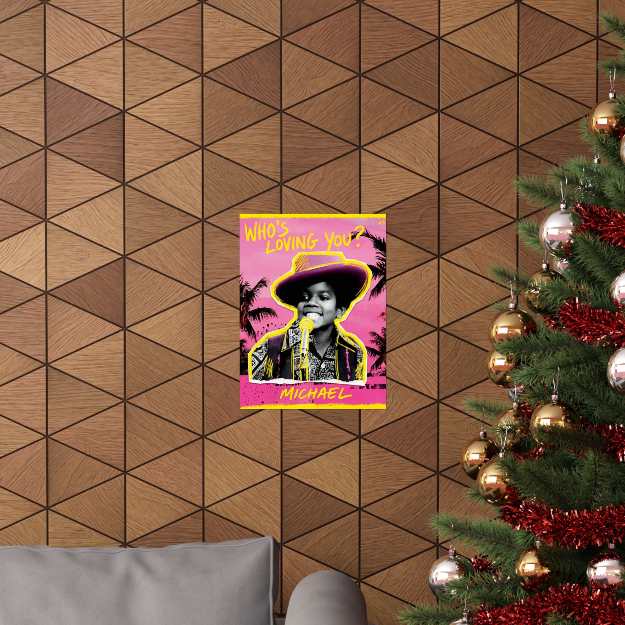 Michael Jackson Who's Loving You Poster Young MJ Pop Art Print Gift