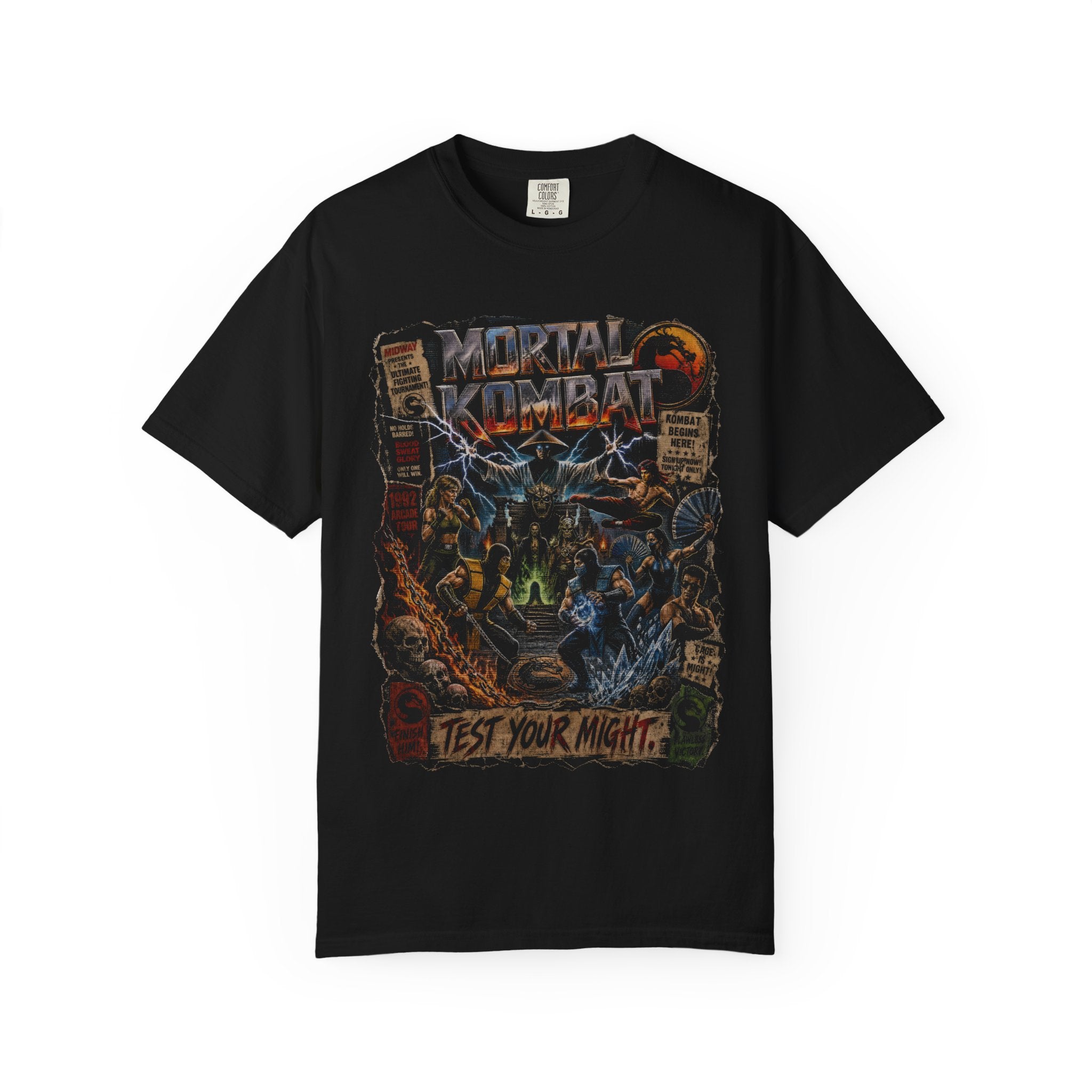 Vintage 90s Arcade Fighter Tee | Retro Fighting Game Shirt