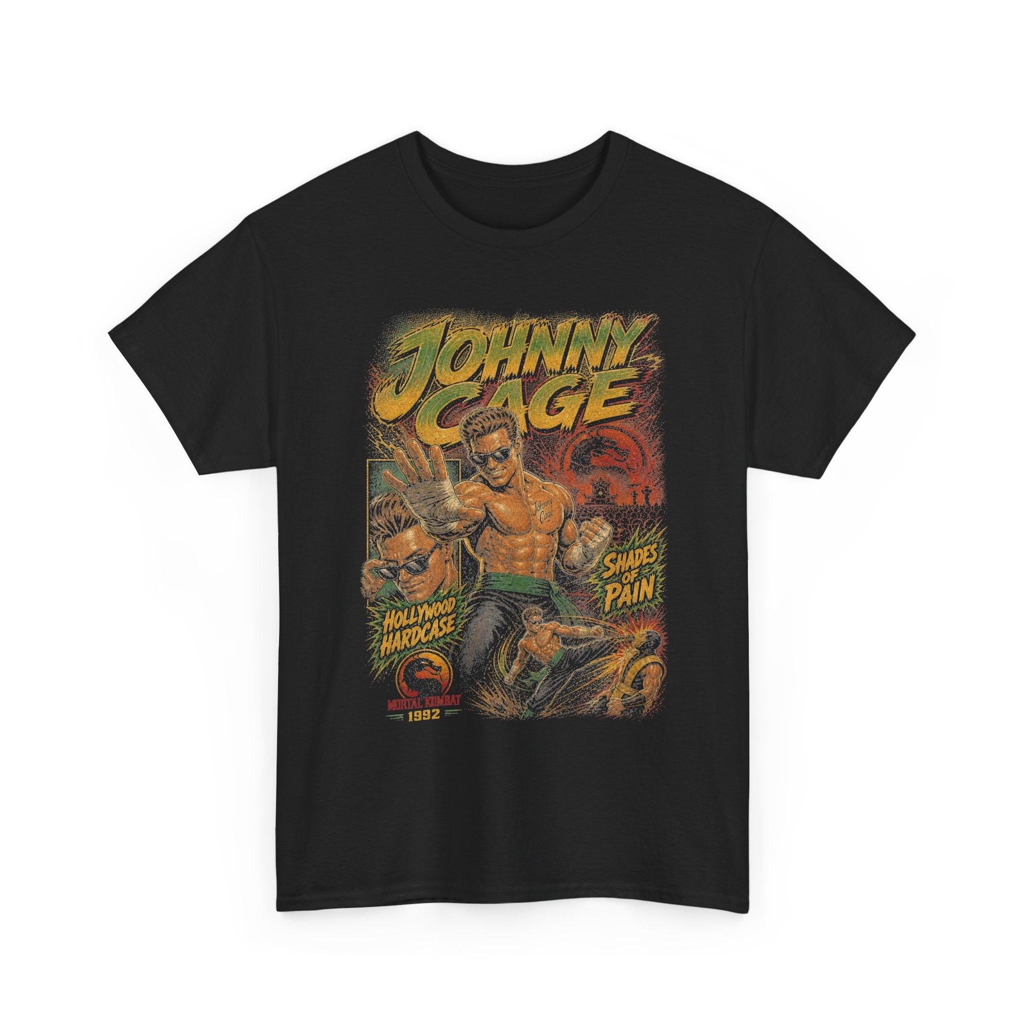 Action Star Fighter Graphic Tee | Vintage 90s Fighting Game Shirt