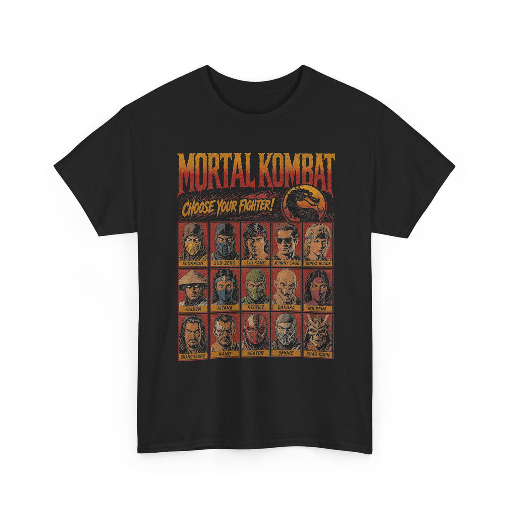Mortal Kombat Choose Your Fighter Tee | Vintage Bootleg Gaming Graphic Shirt