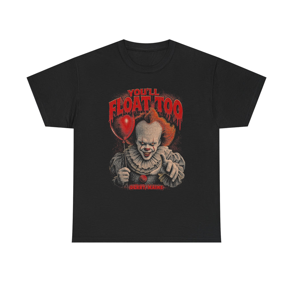 Pennywise You'll Float Too Graphic Tee | Distressed Horror Clown Unisex Shirt