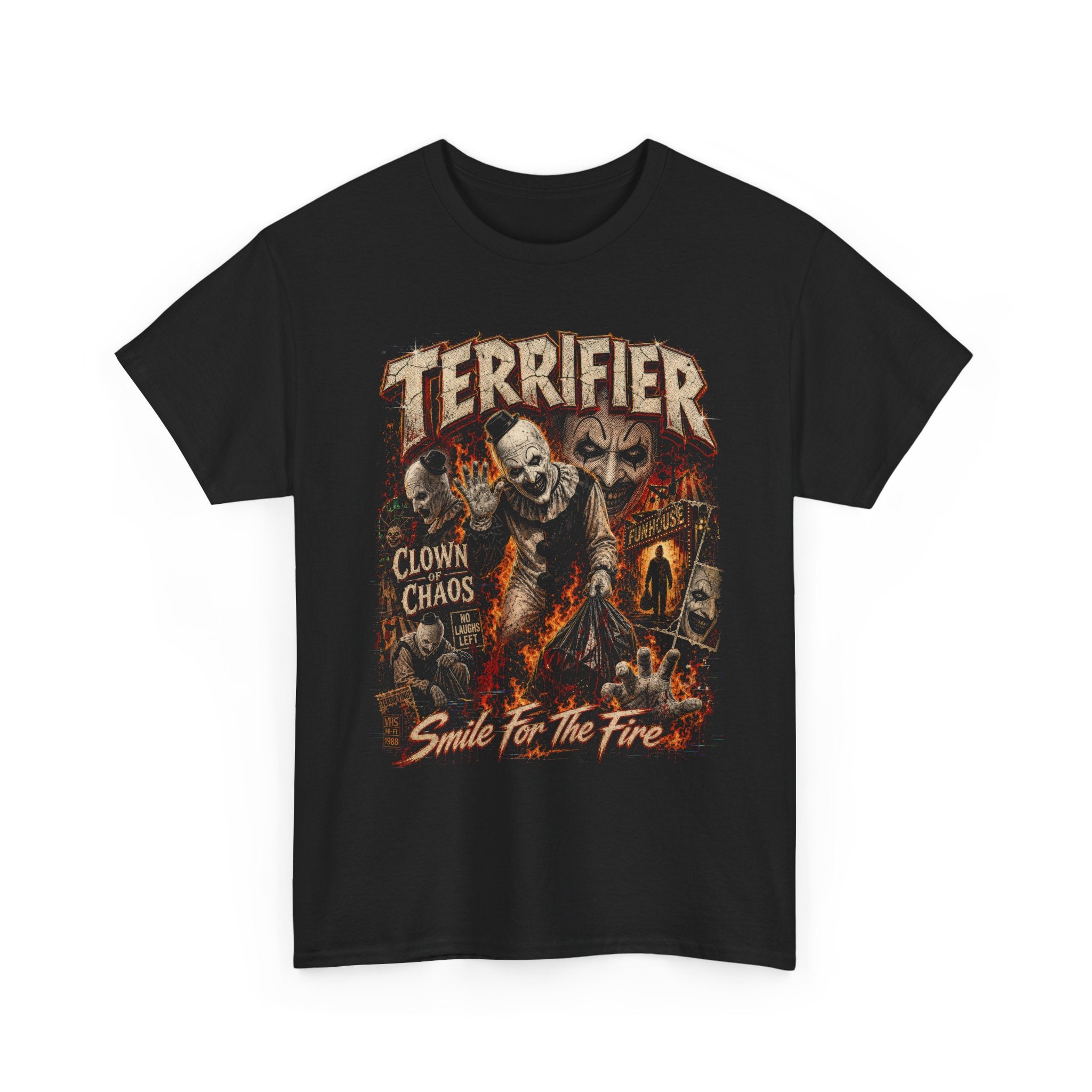 Terrifier Art the Clown Tee, Horror Movie Bootleg T-shirt