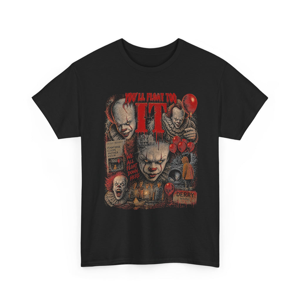 Sewer Horror Clown Graphic Tee | Vintage Clown Scary Movie Shirt