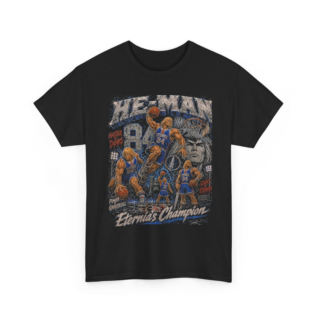 He-Man Basketball Graphic Tee | Eternia's Champion Vintage Shirt