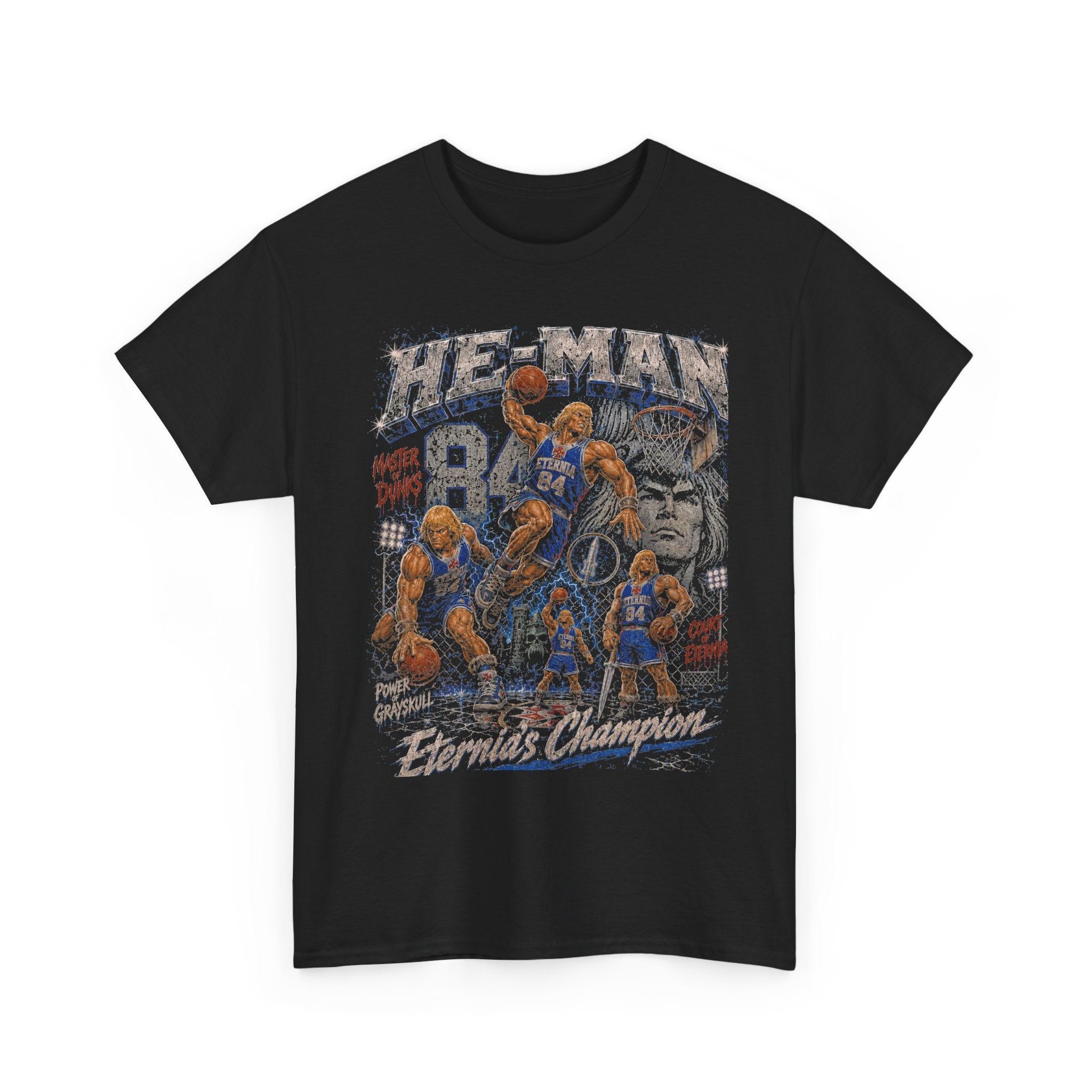 He-Man Basketball Graphic Tee | Eternia's Champion Vintage Shirt