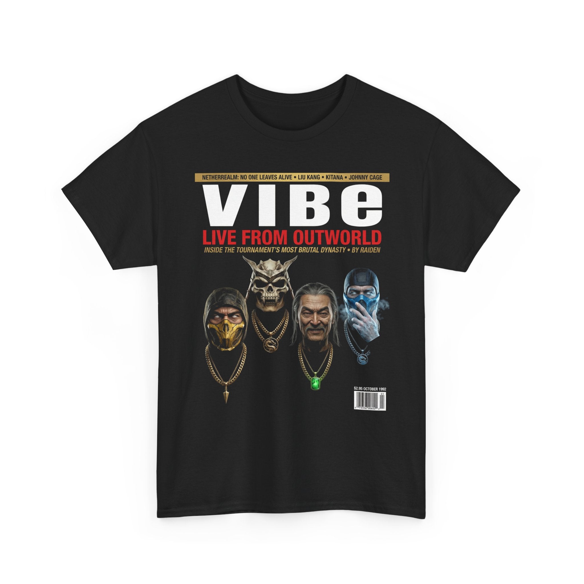 Mortal Kombat Vibe Magazine Tee | Vintage Gaming Graphic Unisex Shirt