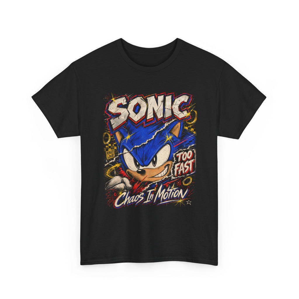 Sonic the Hedgehog Graphic Tee | Vintage Distressed Gaming Shirt