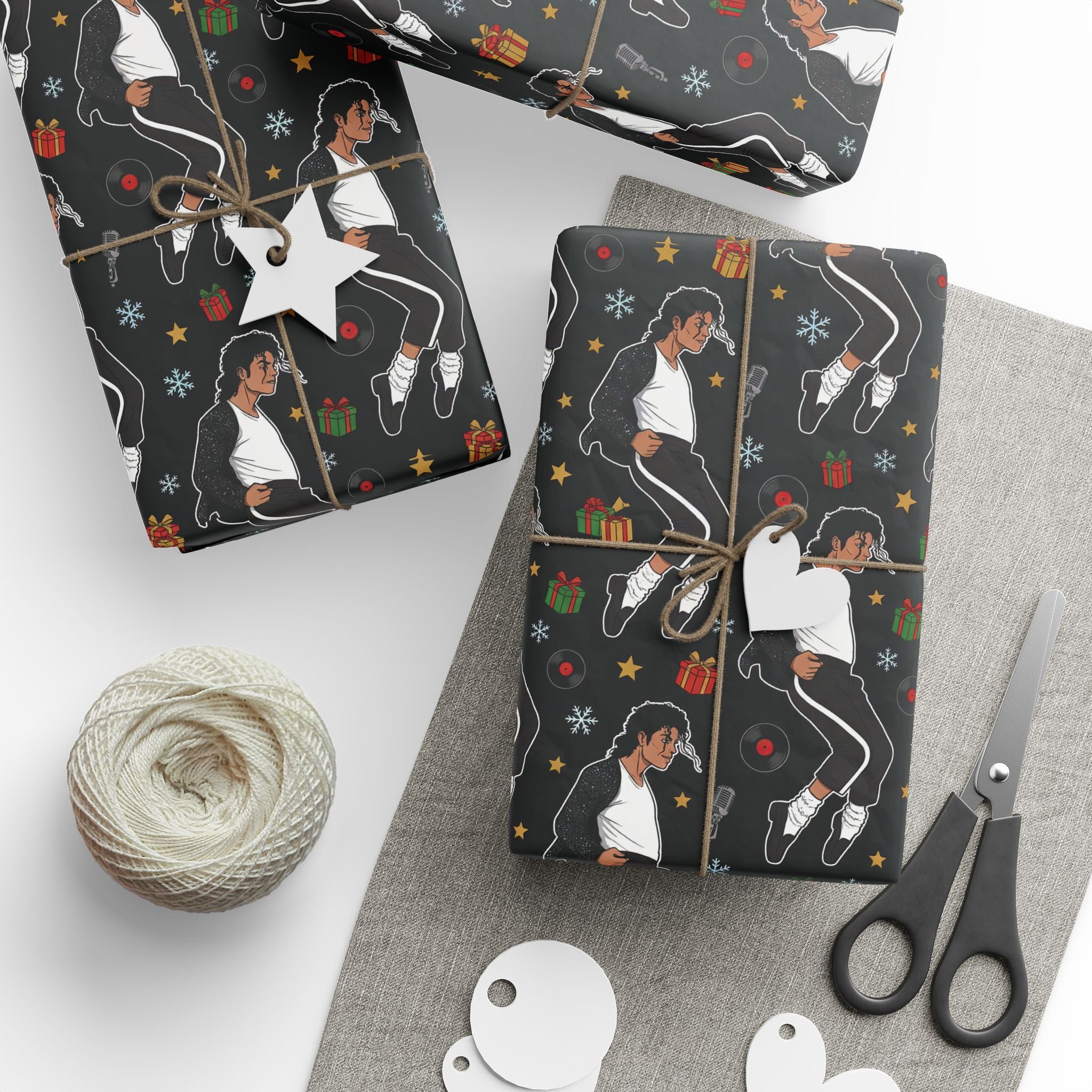 Michael Jackson Wrapping Paper Billie Jean Christmas Gift Wrap