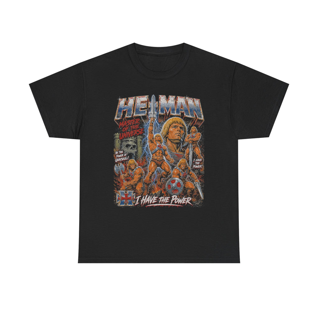 He-Man Masters of the Universe Graphic Tee | Vintage Bootleg Comic Art Shirt
