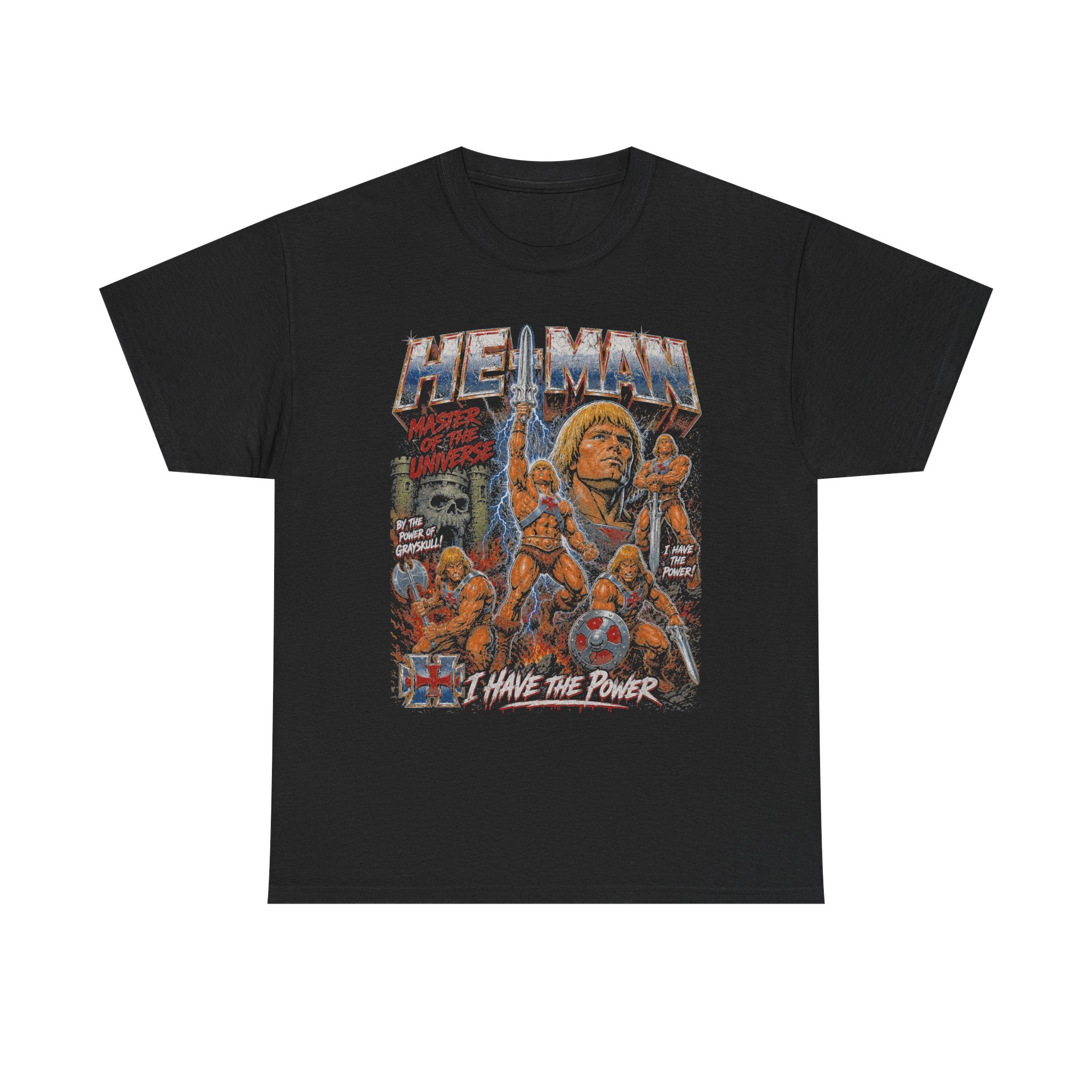 He-Man Masters of the Universe Graphic Tee | Vintage Bootleg Comic Art Shirt