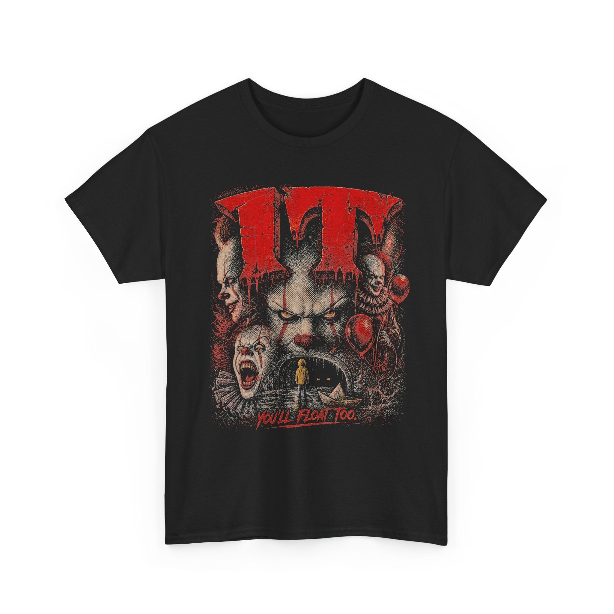 Pennywise The Clown Graphic Tee | Distressed Horror Movie Shirt