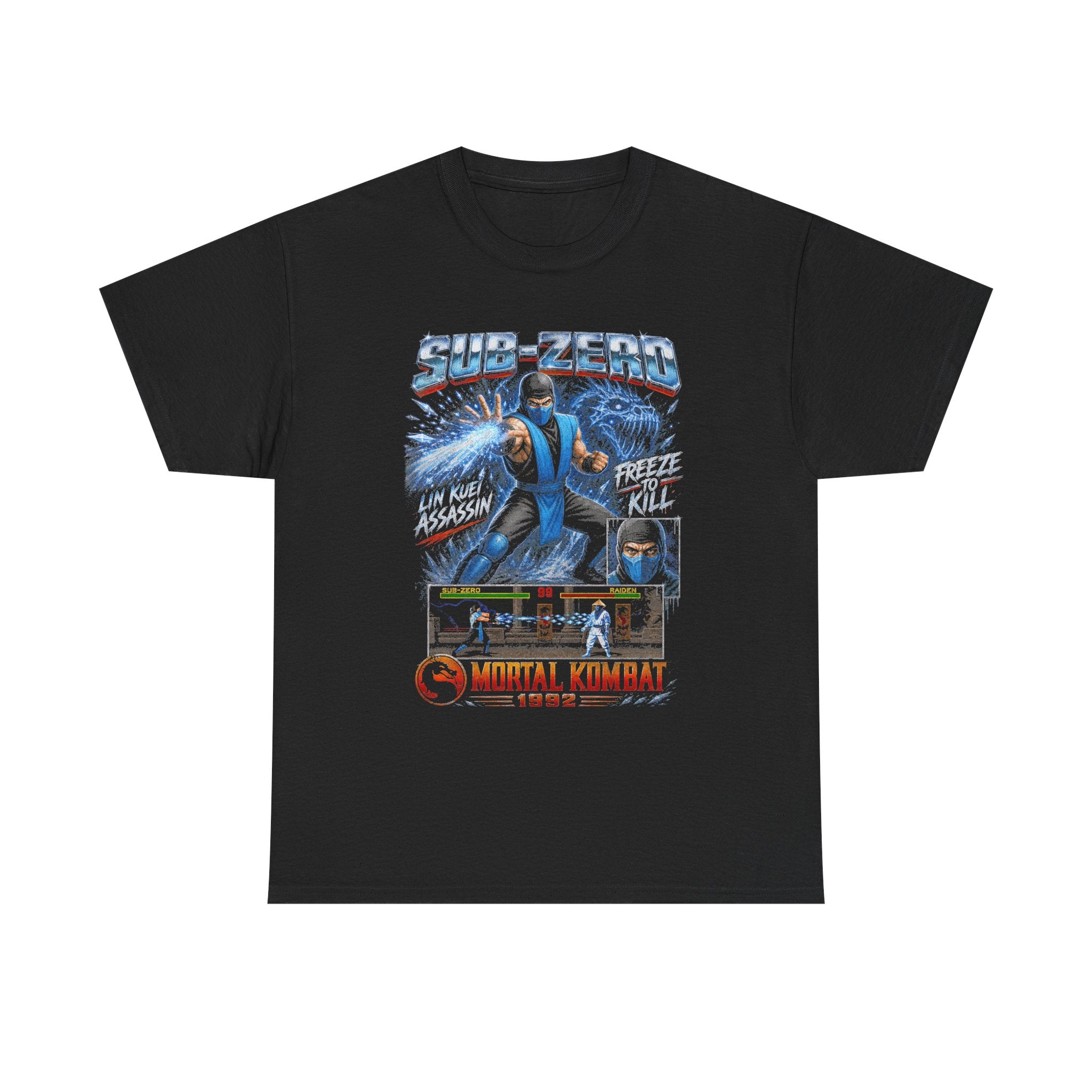 Sub-Zero Mortal Kombat Tee | Vintage 90s Gaming Shirt