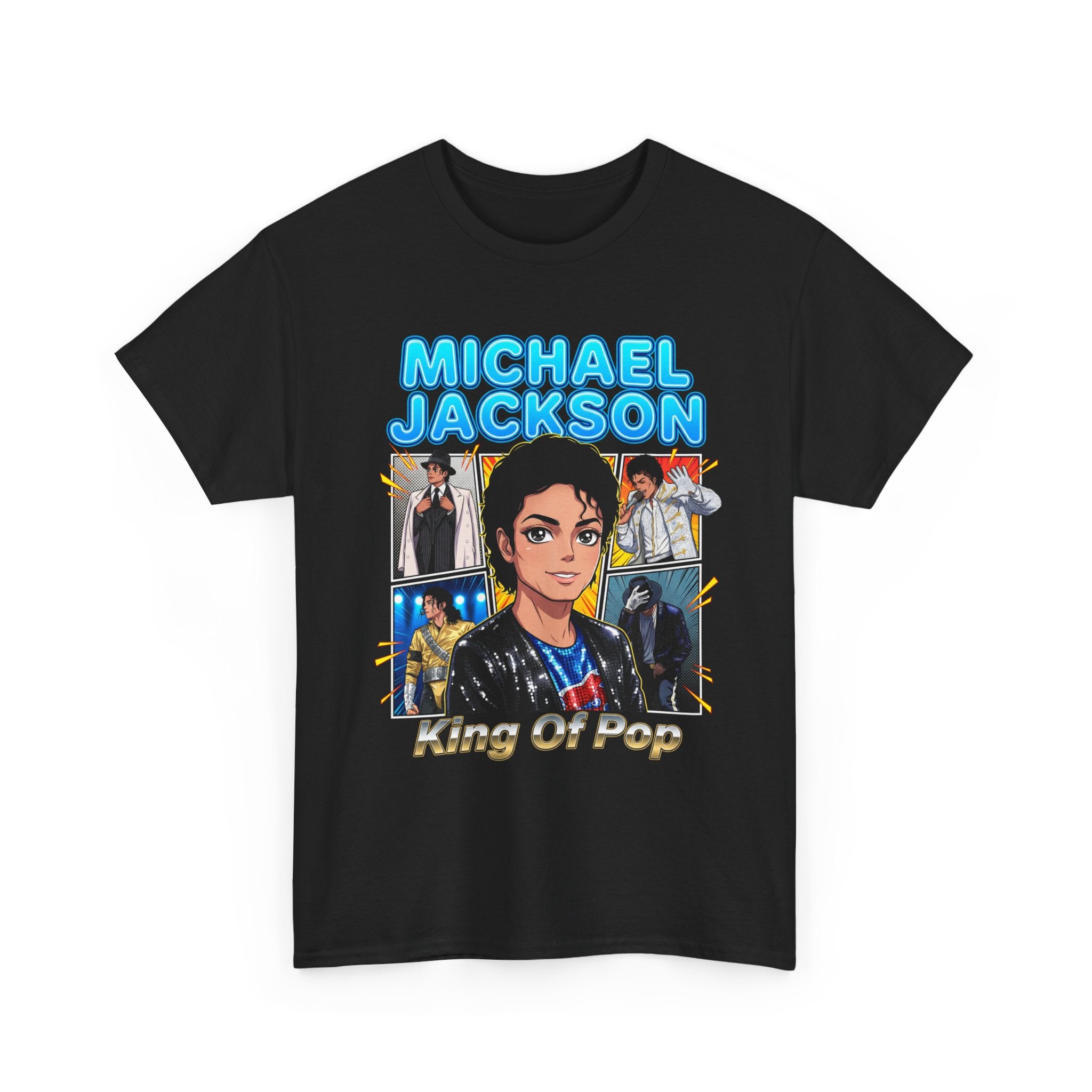 Michael Jackson King Of Pop Shirt Vintage Anime Comic Tee Retro Art