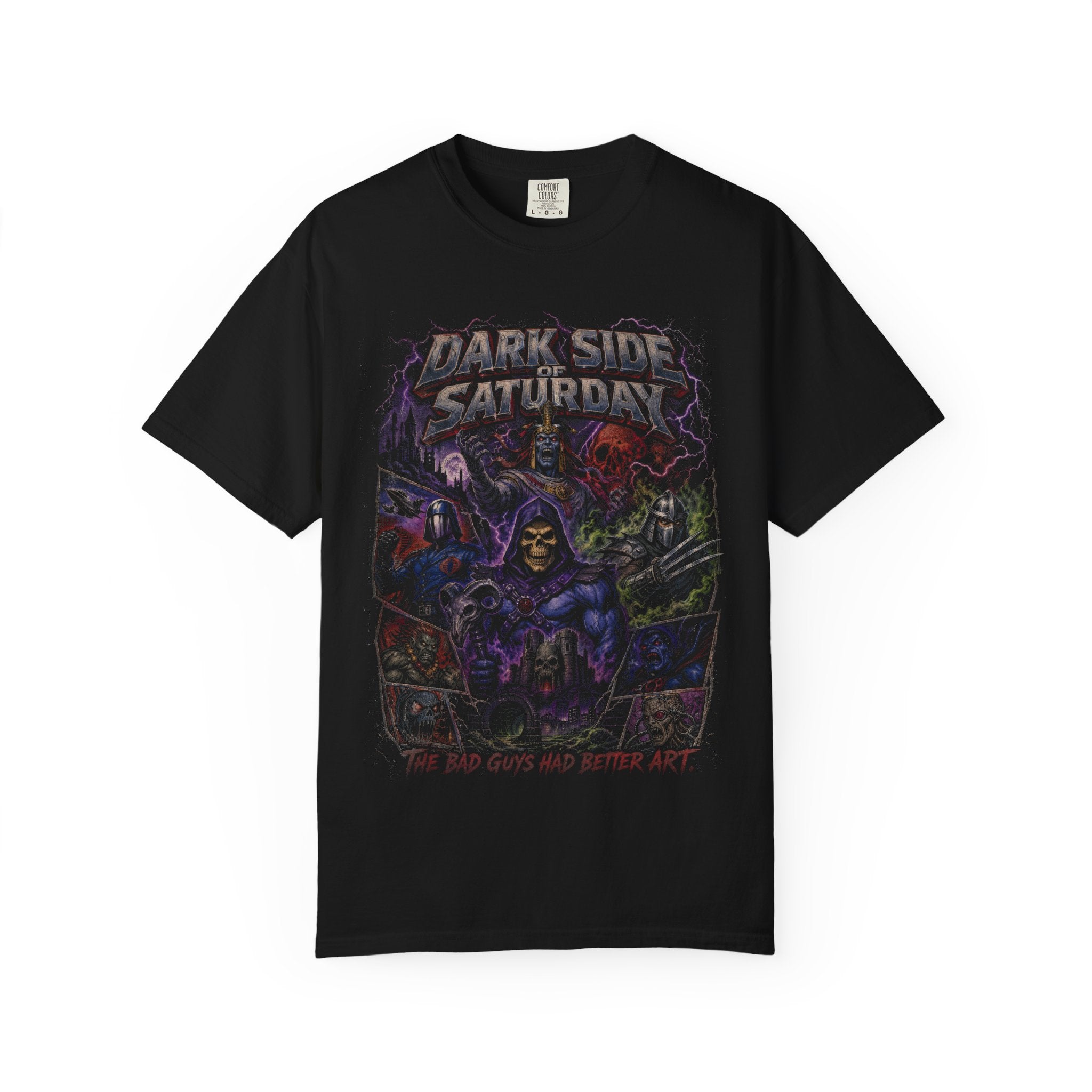 Dark Side of Saturday Villains Tee | Retro 80s Cartoon Bad Guys Shirt