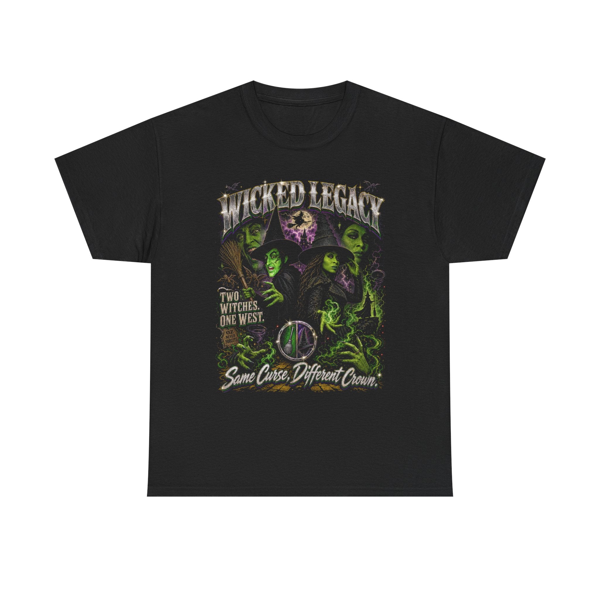Wicked and Wizard of Oz Mashup Tee, Two Witches Elphaba T-shirt