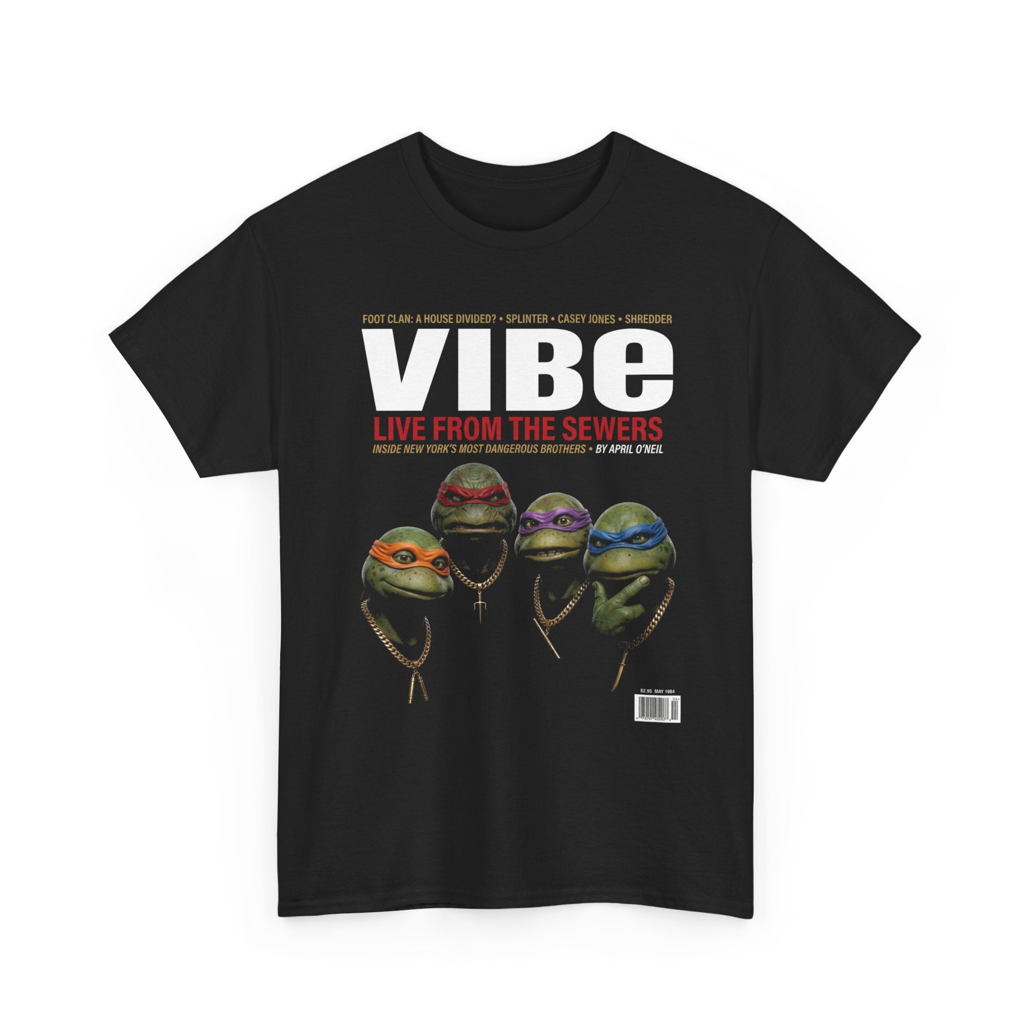 TMNT Vibe Magazine Tee | Vintage Hip Hop Parody Shirt