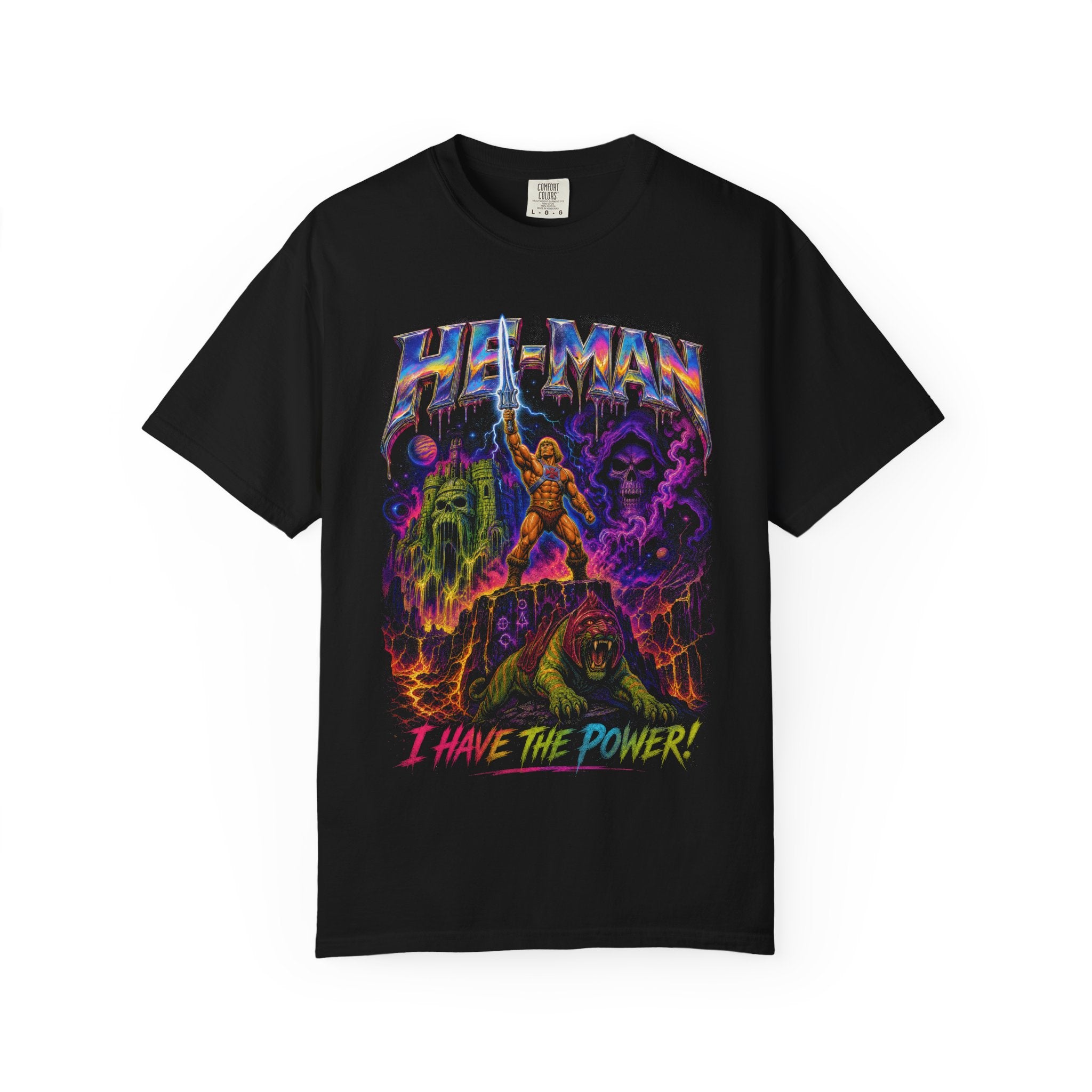 He-Man I Have The Power Tee | Psychedelic MOTU Vintage Shirt