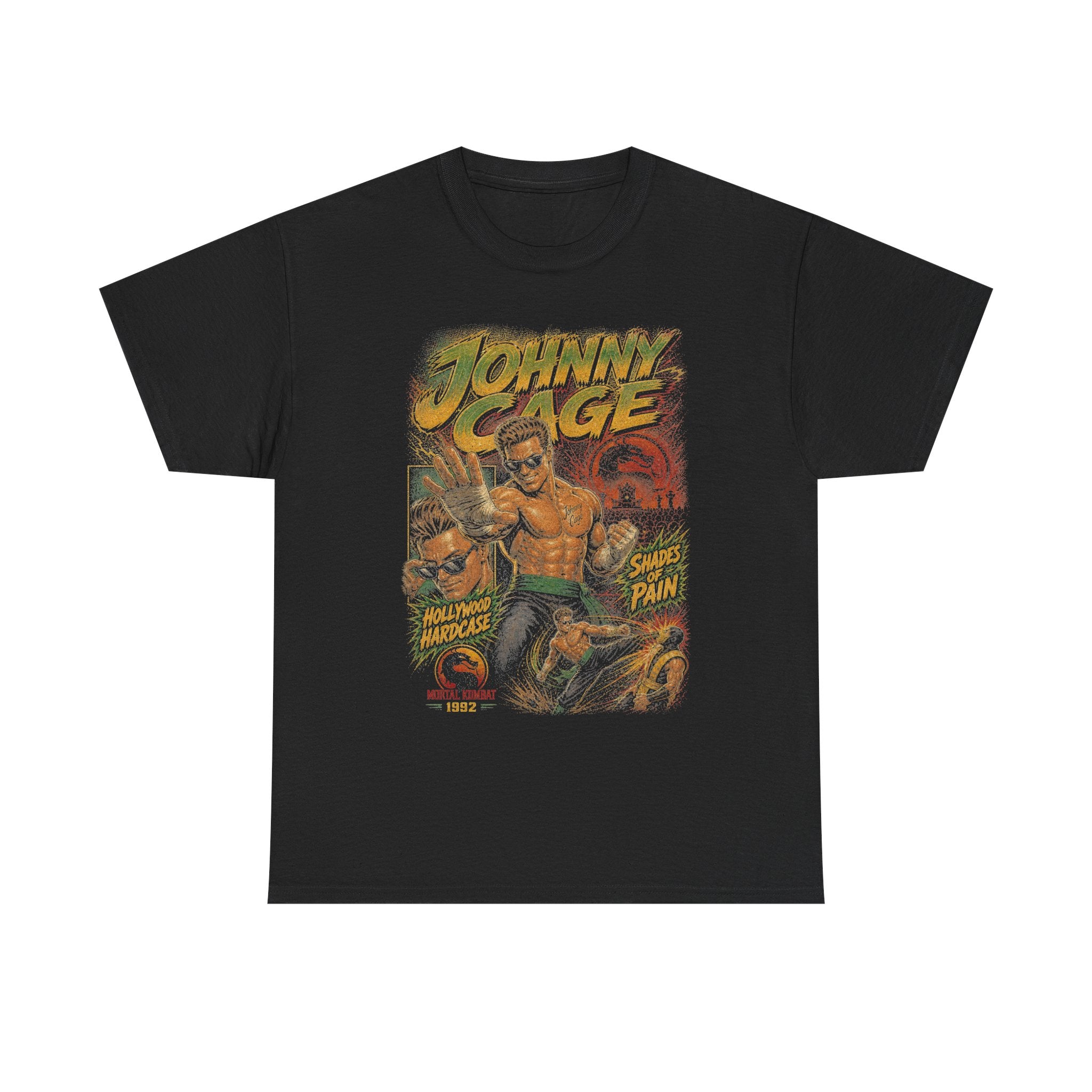 Action Star Fighter Graphic Tee | Vintage 90s Fighting Game Shirt