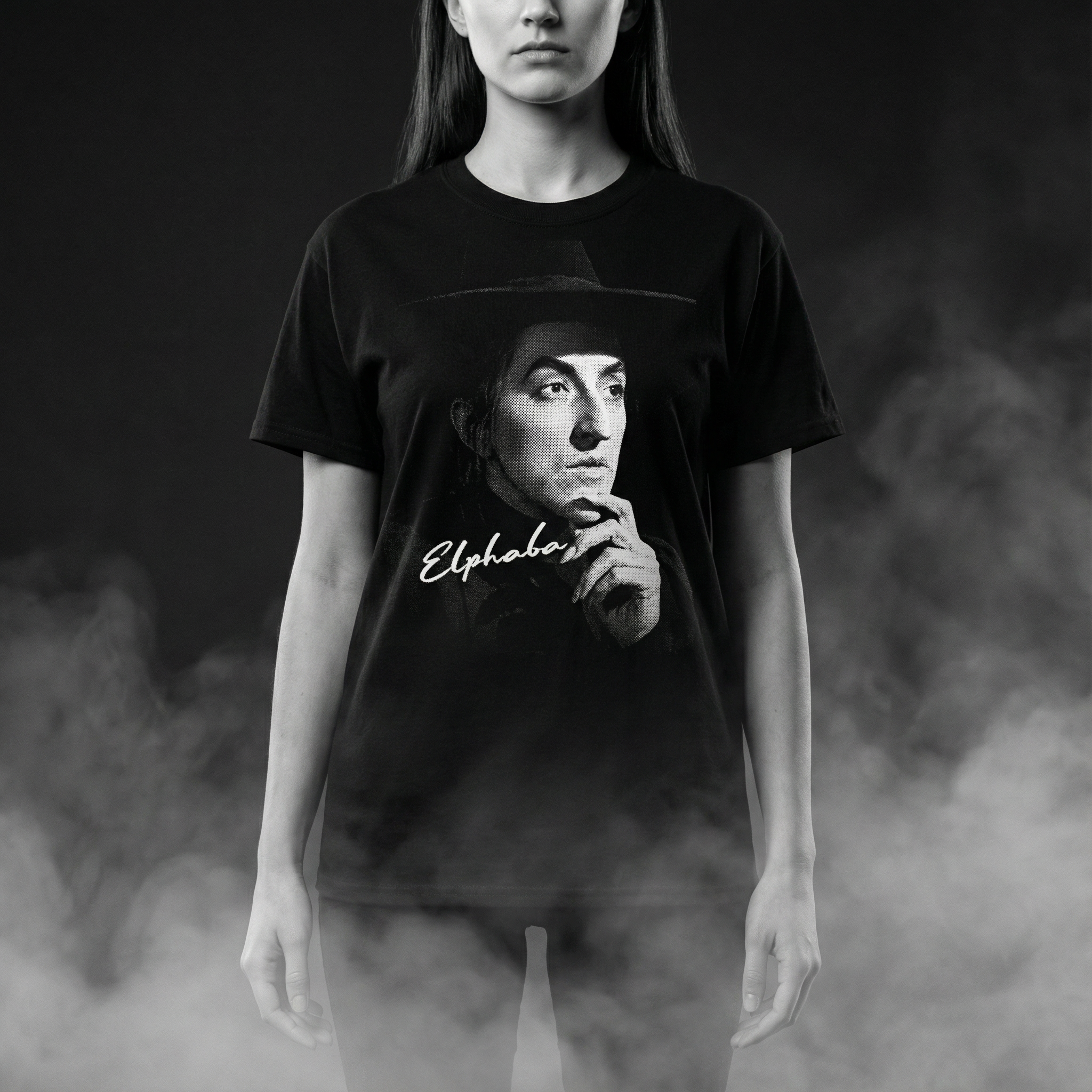 Elphaba Witch Shirt, Halftone Portrait Tee, Wizard Of Oz Gift