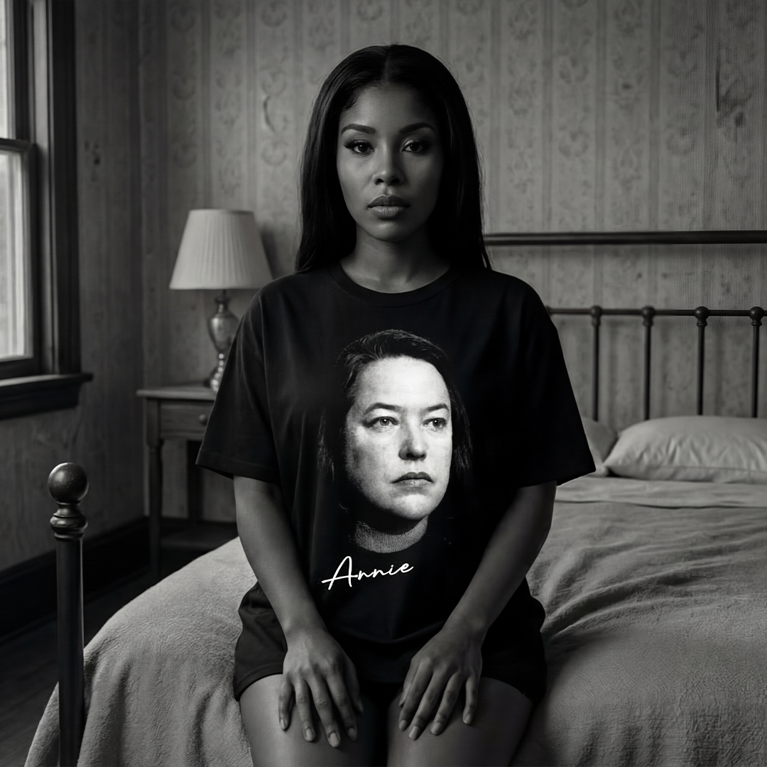 Annie Wilkes Shirt, Halftone Portrait Tee, Misery Villain Gift