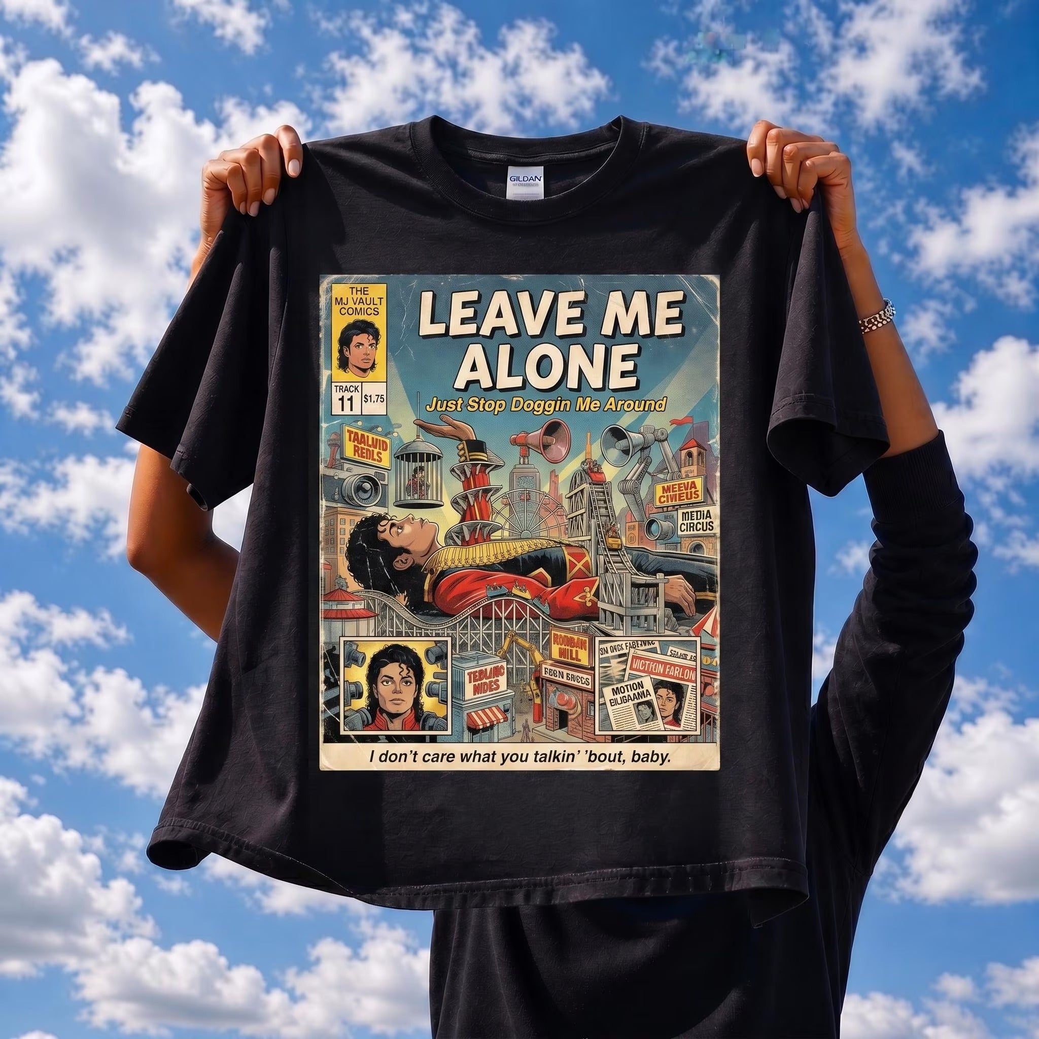 Michael Jackson Leave Me Alone Comic Tee