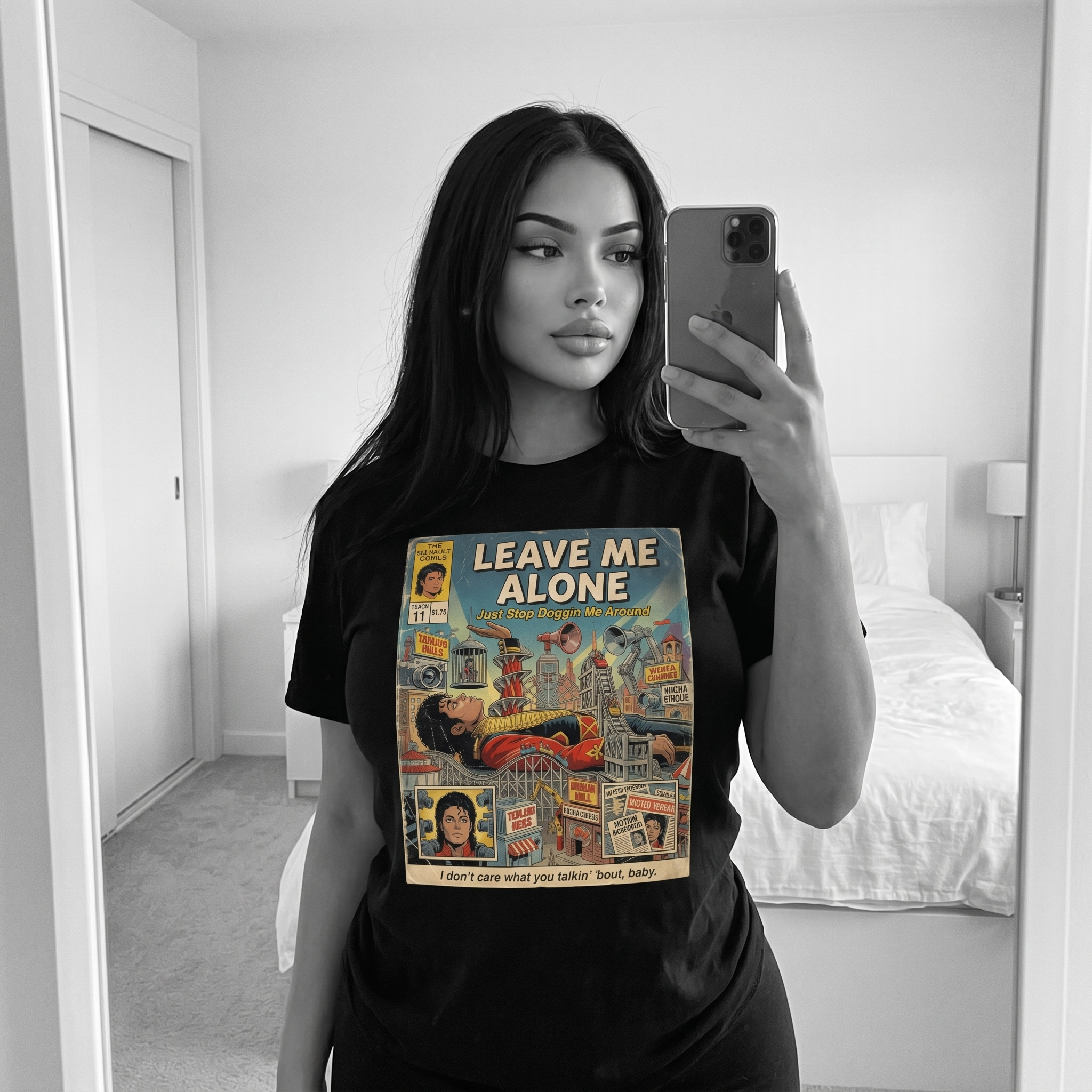 Michael Jackson Leave Me Alone Comic Tee