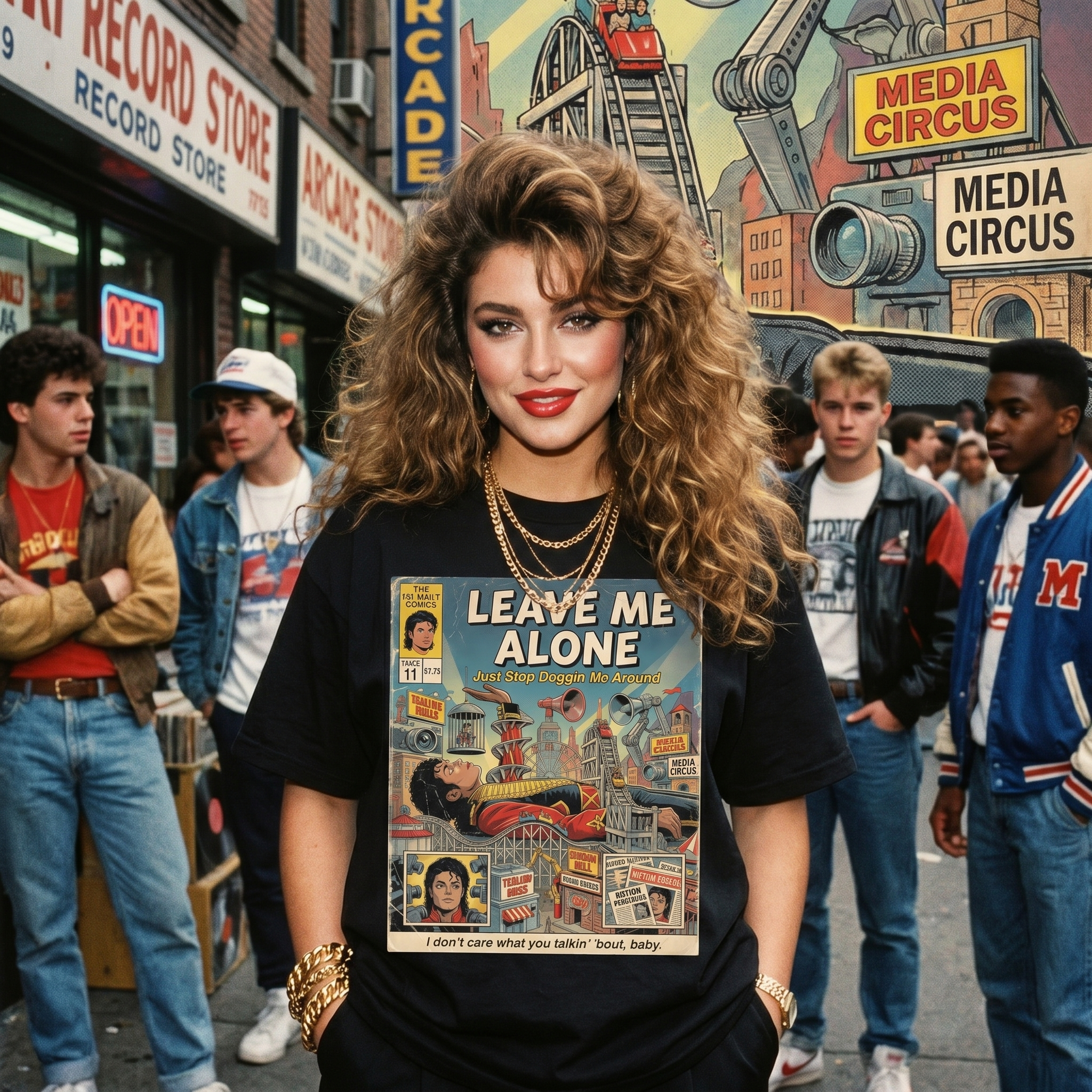 Michael Jackson Leave Me Alone Comic Tee