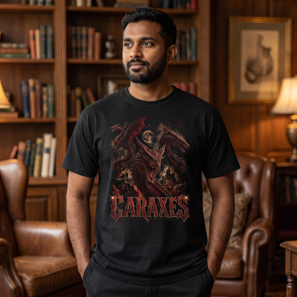 Caraxes Dragon T-Shirt | House of the Dragon Grunge Tee