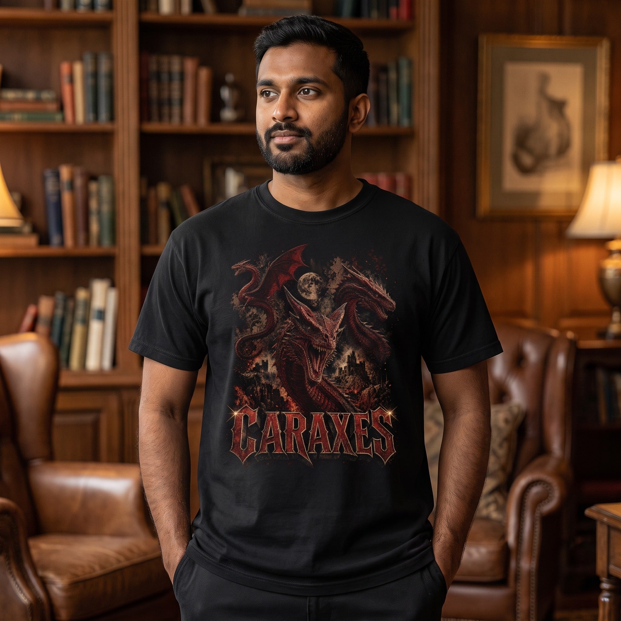 Caraxes Dragon T-Shirt | House of the Dragon Grunge Tee