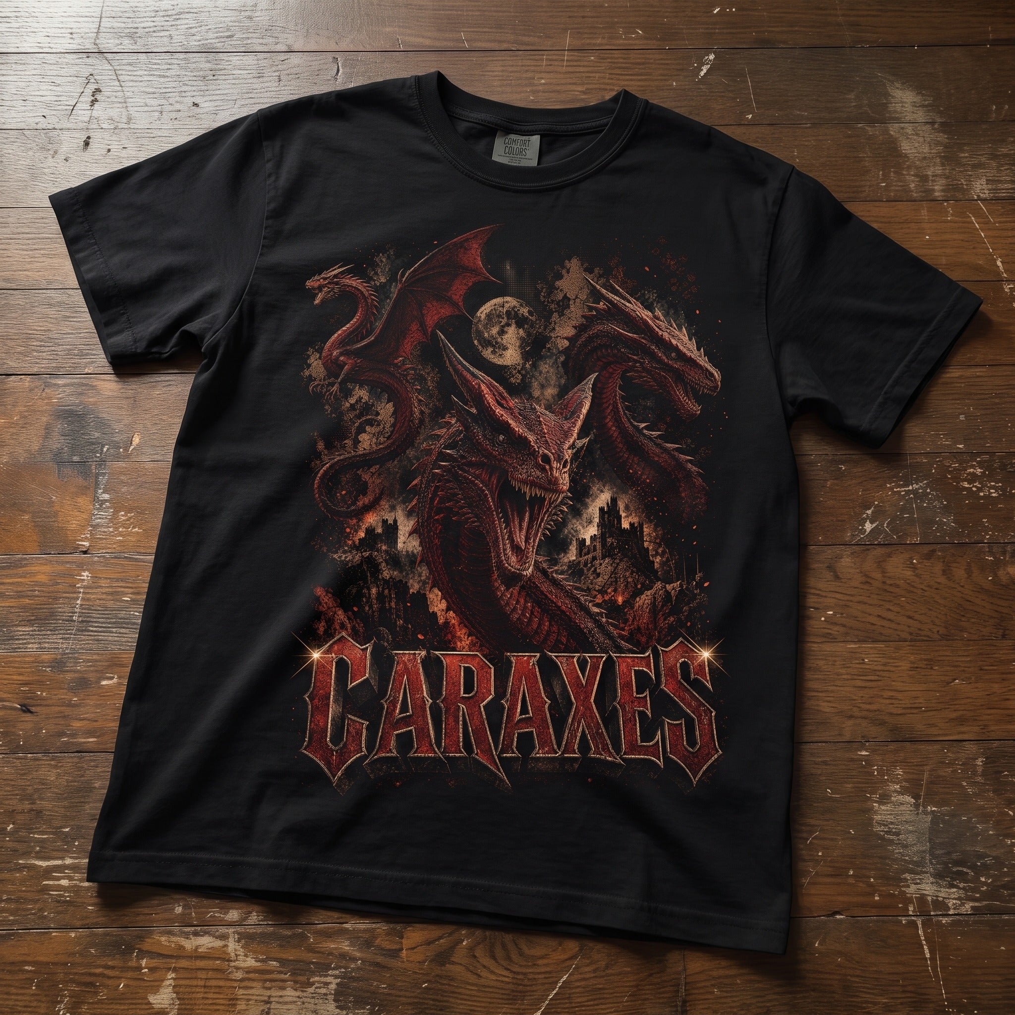 Caraxes Dragon T-Shirt | House of the Dragon Grunge Tee