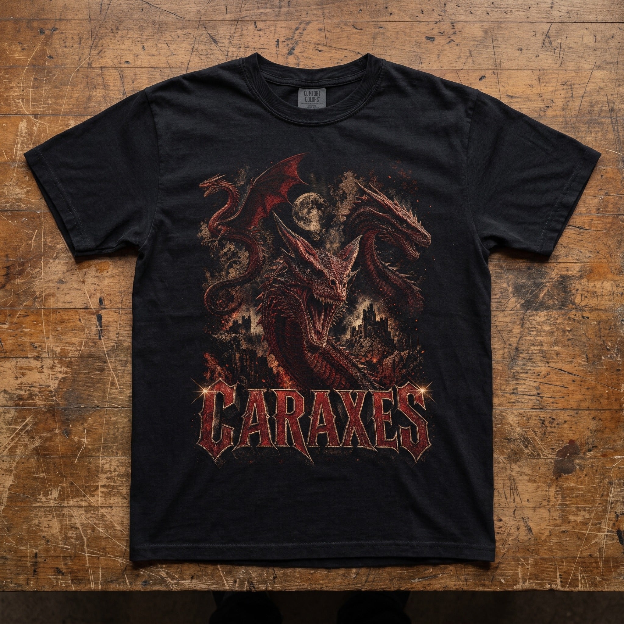 Caraxes Dragon T-Shirt | House of the Dragon Grunge Tee