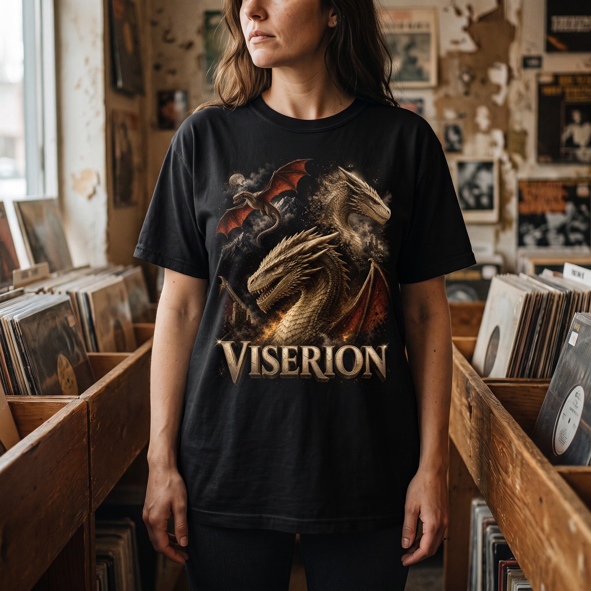 Viserion Dragon T-Shirt | Game of Thrones Art Unisex Tee
