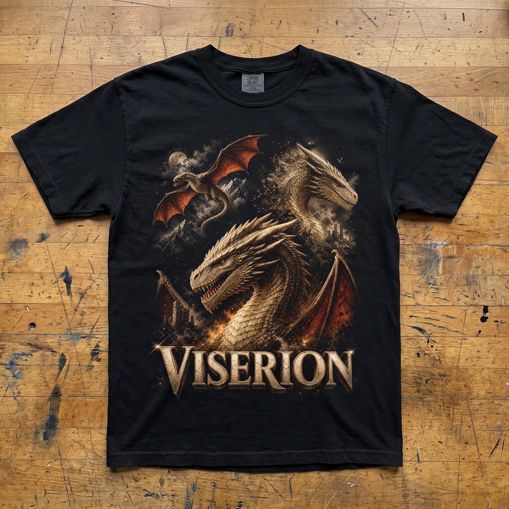 Viserion Dragon T-Shirt | Game of Thrones Art Unisex Tee
